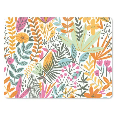 Produktbild von MuchoWow® Mauspad Mousepad Sommer - Blätter - Pflanzen - Weiß 23x19 cm - Mousepads - Maus Mat - Pad - Mausunterlage - Schreibtischunterlage - Mauspad