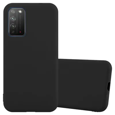 Produktbild von Cadorabo Hülle für Honor X10 Schutzhülle in Schwarz Handyhülle TPU Silikon Etui Case Cover