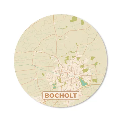 Produktbild von MuchoWow® Mauspad Mousepad Karte - Bocholt - Stadtplan - Vintage - Karte 30x30 cm - Mousepads - Maus Mat - Pad - Mausunterlage - Tischunterlage - Schreibtischmatten