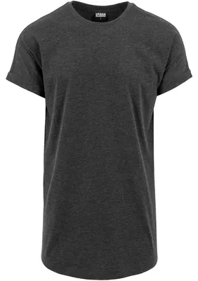 Image de Urban Classics - T-shirt à retrousser pour homme TN417 (M) (charbon)