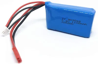 Productafbeelding van 1/18 RC-auto, 7.4V, 1100 mAh LiPo-accu, geschikt voor Wltoys A949, A959, A969, A979, K929, blauw