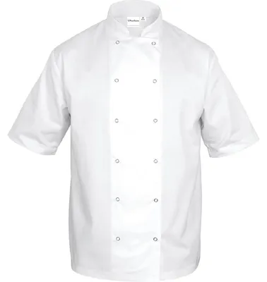 Produktbild von Nino Cucino Kochjacke - Modell Chef - Kurzarm - weiß - Gr XL