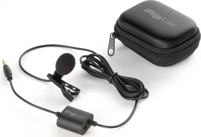 Produktbild von IK Multimedia iRig Mic Lav, Aufsteckbares Mikrofon, 35 dB, 30 - 16000 Hz, 3%, Kabelgebunden, 3,5 mm (1/8")