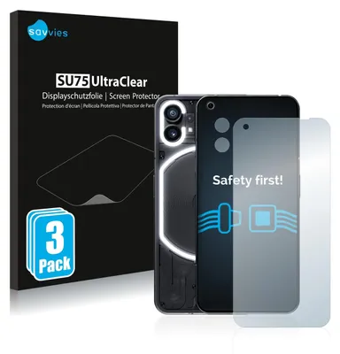 Produktbild von 6x Für Nothing Phone (1) (Display+Kamera) Schutzfolie Savvies Displayschutz Display Schutz Folie Klar Transparent
