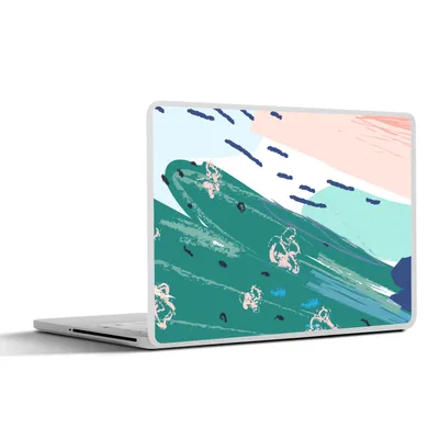 Produktbild von MuchoWow® Laptop Aufkleber Sticker Cover Sommer - Abstrakt - Spot 31x22.5 cm - Laptop-Deko