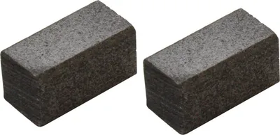 Image de 2 balais à charbon pour Dewalt, dimensions : 6,3 x 6,3 x 11,3 mm
