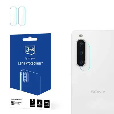 Produktbild von 3mk Hybridglas Lens Protection für Sony Xperia 10 V Kamera Objektiv Kameralinse 0,16mm 6H (4 Stück)