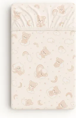 Obrázek produktu pro Jersey prostěradlo do postýlky - bavlněné prostěradlo - perfektně padnoucí, měkké a bezpečné, 120 x 60 cm