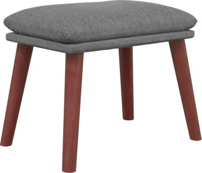Zdjęcie produktu dla vidaXL Podnóżek jasnoszary 45x29,5x35 cm tkanina