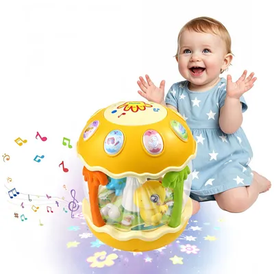 Productafbeelding van Muziekspeelgoed voor baby's. Baby'speelgoed, 1 jaar. Heldergeel
