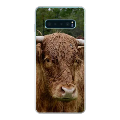 Produktbild von MuchoWow® Handyhülle Schutzhülle Hülle für Samsung Galaxy S10 Lite Schottische Highlander - Tiere - Gras Silikon Softcase Handy Hülle - Schutz