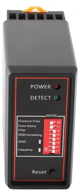Fahrzeugschleifendetektor PD132, Einkanal, 220 V, ABS, schwarz