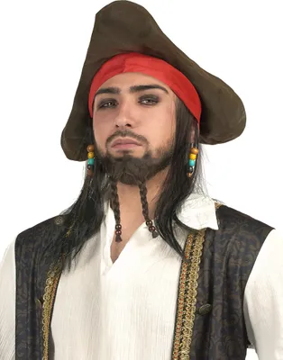 Produktbild von Piratenperücke mit Hut für Herren