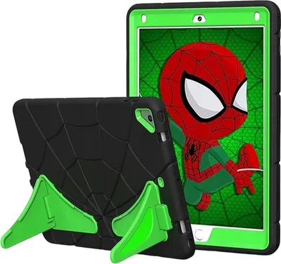 Produktbild von Schutzhülle für iPad 5/6 9,7" Silikon Ständer Schwarz