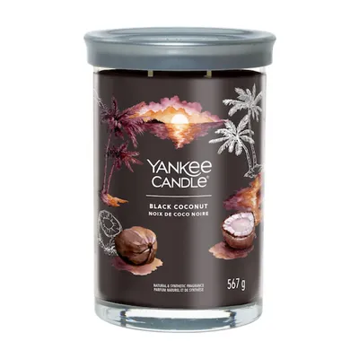 Image de Yankee Candle - Black Coconut Signature Tumbler Candle ( černý kokos ) - Vonná svíčka 567.0g