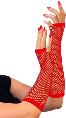 Produktbild von Widmann Netzhandschuhe Rot 33 cm fingerlos