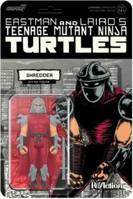 Produktbild von Teenage Mutant Ninja Turtles ReAction Actionfigur Wave 11 Shredder (Comic Color) 10 cm