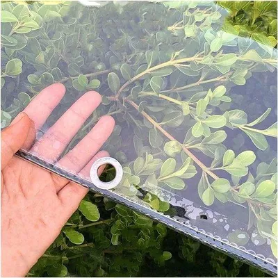 Productafbeelding van Famanu PVC-zeildoek, transparant - waterdicht, 0,35 mm, 1 x 2 meter