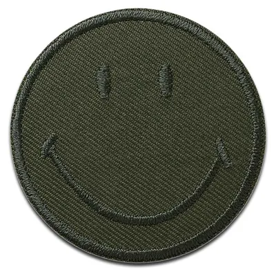 Produktbild von Mono-Quick Smiley Grün - Aufnäher, Bügelbild, Aufbügler, Applikationen, Patches, Flicken, zum aufbügeln, Größe: 5 x 5 cm
