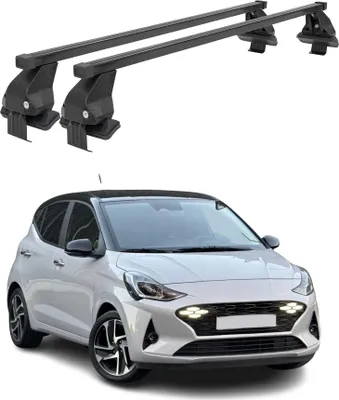 Zdjęcie produktu dla Bagażnik dachowy Menabo do Hyundai i10 III 2023-25 FL stalowy czarny 2szt
