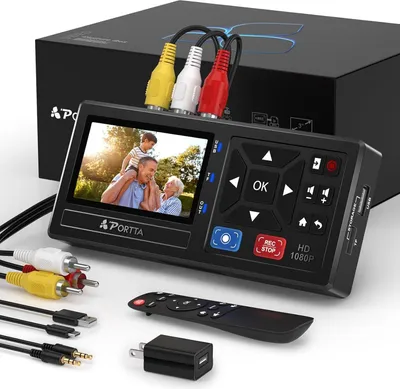 Image de Portta CHR101 Convertisseur vidéo numérique avec télécommande 1080p 30 H