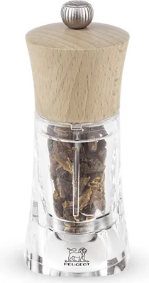 Produktbild von PEUGEOT Chilimühle OLÉRON 14cm Acryl Buchenholz Natur Stahlmahlwerk Gewürze
