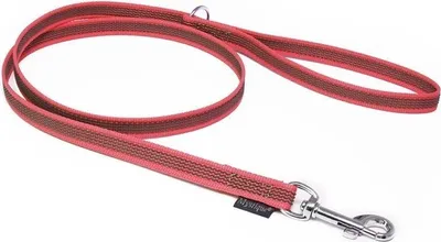 Produktbild von Mystique® Gummierte Leine 12mm mit Handschlaufe Standard Karabiner neon pink 2m