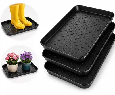 Produktbild von Famanu Schuhablage Set von 3 - 35 x 27 cm, Schwarz