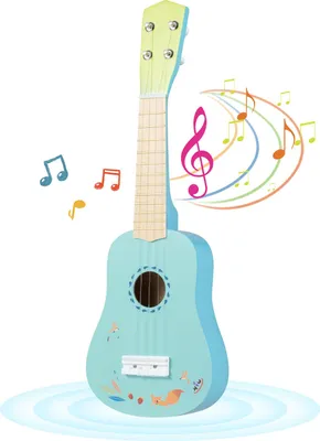 Zdjęcie produktu dla COSTWAY 21-calowa ukulele dla dzieci, mała ukulele z korpusem z drewna basowego i 4 nylonowymi strunami, edukacyjny instrument muzyczny, gitara dla dzieci dla początkujących w wieku 3+, jasnoniebieska