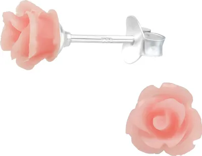 Produktbild von Ohrstecker 925 Sterling Silber mit Rose