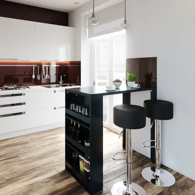 Obrázek produktu pro Stojací barový stůl se židlemi Vicco  Antracit 57 x 117 cm se 2 barovými stoličkami, Model 33212