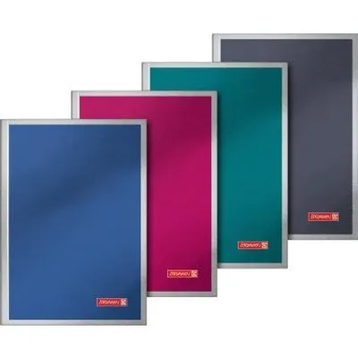 Produktbild von Brunnen Notizbuch Premium Metallic DIN A5 liniert farbig sortiert (freie Farbauswahl nicht möglich) 96 Bl.