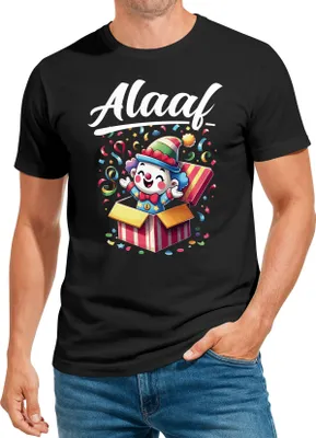 Produktbild von Herren T-Shirt Fasching Karneval Kostüm-Ersatz Clown Verkleidung Last Minute Faschingskostüme Männer Moonworks®
