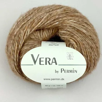 Produktbild von Vera by Permin – Ganzjahresgarn aus Chainette, Baby-Alpaka & Baumwolle (125m/50g) (02 zimt)