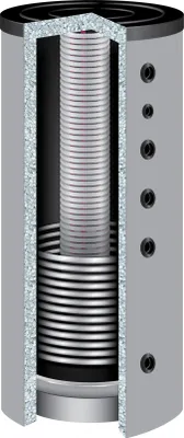 Produktbild von 800 Liter TWL Hygienespeicher 180° KER-800 1 Wärmetauscher 120mm Isolierung