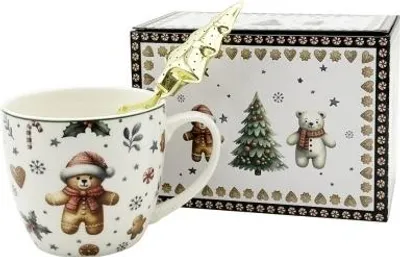 Obrázek produktu pro Porcelánový hrnek s čajovým sítkem Christmas Cuties