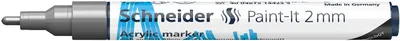 Produktbild von Schneider Acrylmarker Paint-It 310 2mm silber