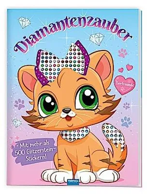 Obrázok produktu pre TRÖTSCH - Stickermalbuch Diamantenzauber Tierfreunde