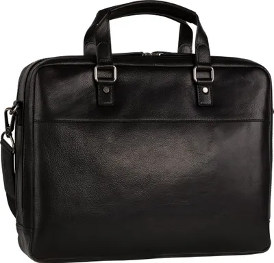Immagine prodotto di LEONHARD HEYDEN cartella laptop bag con scomparto per laptop Roma Zipped Briefcase 2 Compartments Black nero