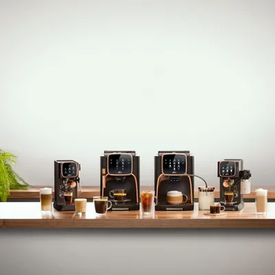 Produktbild von ARZUM OK0032-0500 Espressomaschine mit Siebträger Chrom Milchbehälter