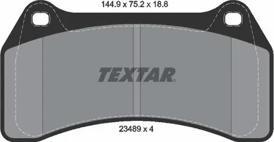 Obrázok produktu pre TEXTAR Sada brzdových doštičiek, kotúčová brzda Časť: 2348901