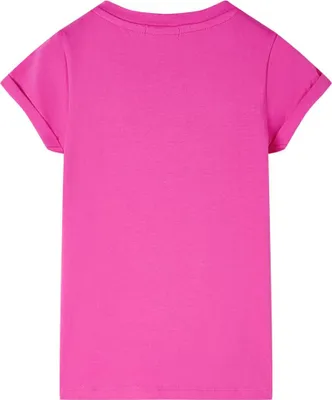 Produktbild von vidaXL Kinder-T-Shirt Dunkelrosa 116