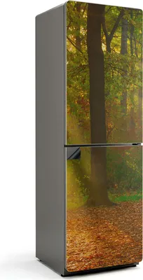 Obrázek produktu pro Okouzlující lesní krajina - Magnetický kryt ledničky - Magnetická dekorativní fólie do kuchyně - Magnetická dekorace na ledničku - Samolepicí magnetická tabule - Magnetická fólie na dveře ledničky - 60x190 cm