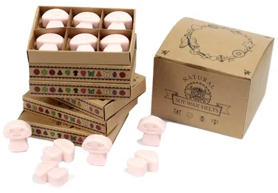 Obrázek produktu pro Balení 6 kusů sójových svíček – vůně santalového dřeva