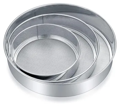 3er-Set Edelstahl-Mehl-Sieb, 3 Größen, feinmaschig, für Backen & Kochen