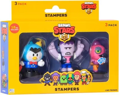 Produktbild von Brawl Stars Stempelset, 3-teilig, Sortiment