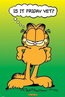 Obrázek produktu pro Garfield – Je už pátek? – 61 x 91,5 cm – plakát