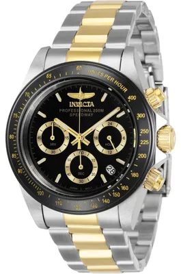 Zdjęcie produktu dla Invicta Speedway 36743 Zegarek Męski - Mechanizm Kwarcowy - Stal Nierdzewna z Czarną Tarcza - 39 mm