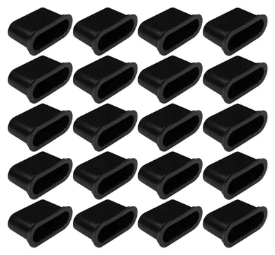 Produktbild von 20 Stück Lattenhalter Einsteckkappen zur Befestigung von Lattenrosten 38mm Kunststoff flexibel Schwarz