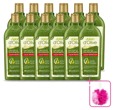 Produktbild von 12 x Dalan d'Olive Shampoo Farbschutz für geschädigtes Haar 400 ml - Sparpackung - 12 Stücke